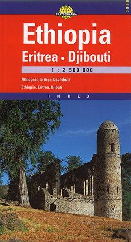 Cartographia Karte Ethiopia, Eritrea, Djibouti; Äthiopien, Eritrea, Dschibuti; Ethiopie, Eritrea, Djibutie; Etiopia, Eri (Cartographia International Road Map)