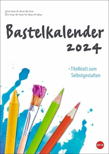 Bastelkalender weiß A4 2024