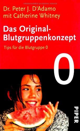 Das Original-Blutgruppenkonzept: Tips für die Blutgruppe 0: Tipps für die Blutgruppe 0