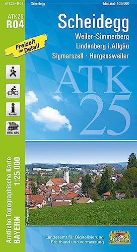 ATK25-R04 Scheidegg (Amtliche Topographische Karte 1:25000): Weiler-Simmerberg, Lindenberg i.Allgäu, Sigmarszell, Hergensweiler (ATK25 Amtliche Topographische Karte 1:25000 Bayern)