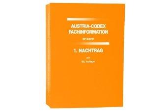 Austria-Codex Fachinformation, Nachträge 2010/2011