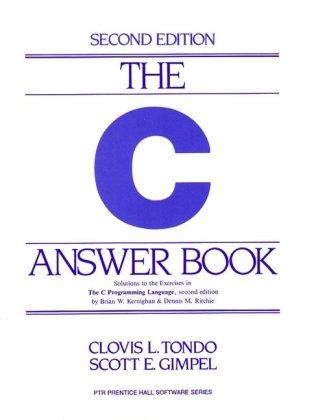 The C. Answer Book. Second Edition