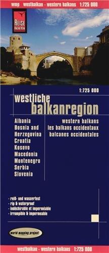 Reise Know-How Landkarte: Westliche Balkanregion (1 : 725.000)