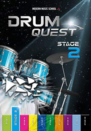 Drum Quest Stage 2: Die Schlagzeugschule für Anfänger. Ganz einfach Schlagzeug lernen. Schlagzeug Buch Songbuch mit Bonus-Material (DEU)