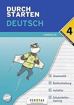 Durchstarten - Deutsch Mittelschule/AHS - 4. Klasse: Lernhilfe - Übungsbuch mit Lösungen