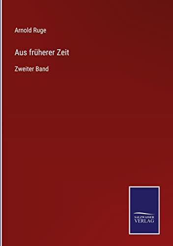 Aus früherer Zeit: Zweiter Band