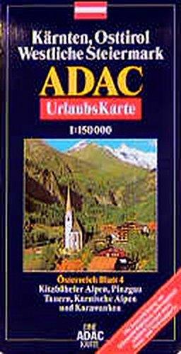 ADAC Karte, Kärnten, Osttirol, Westliche Steiermark (ADAC-Karten Österreich)