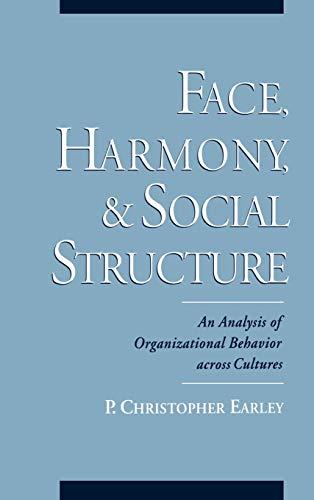 Face, Harmony, and Social Structure: An Analysis of Organizational Behavior Across Cultures