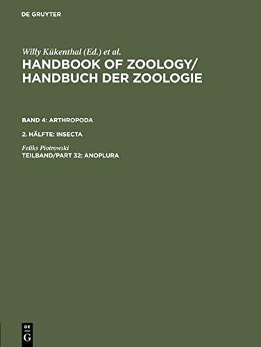 Anoplura: (echte Läuse) (Handbook of Zoology / Handbuch der Zoologie. Arthropoda. Insecta)