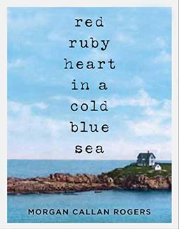 Red Ruby Heart in a Cold Blue Sea