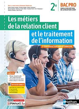 Les métiers de la relation client et le traitement de l'information, 2de bac pro : famille des métiers de la relation client