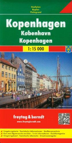 Freytag Berndt Stadtpläne, Kopenhagen 1:15.000: Touristische Informationen, Straßenverzeichnis, Umgebungskarte