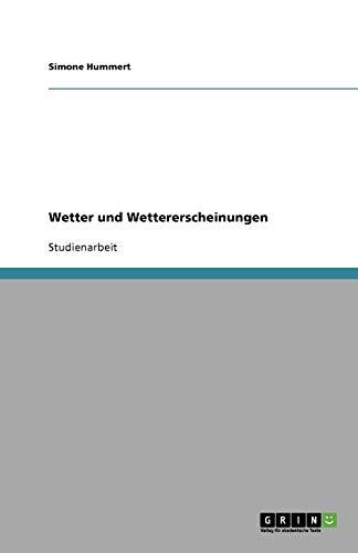 Wetter und Wettererscheinungen