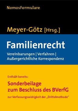 Familienrecht: Vereinbarungen - Verfahren - Außergerichtliche Korrespondenz