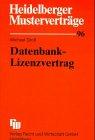 Heidelberger Musterverträge, H.96, Datenbank-Lizenzvertrag