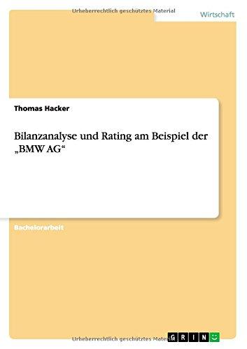 Bilanzanalyse und Rating am Beispiel der "BMW AG"