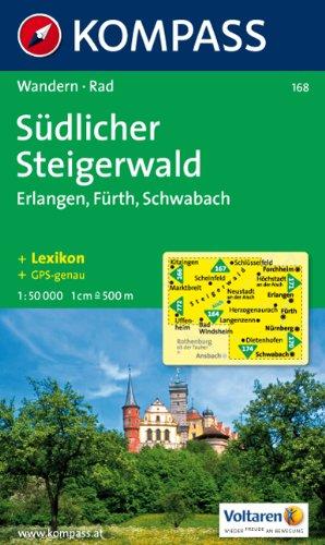 Südlicher Steigerwald: Erlangen, Fürth, Schwabach. Wander- und Radkarte. GPS-genau. 1:50.000