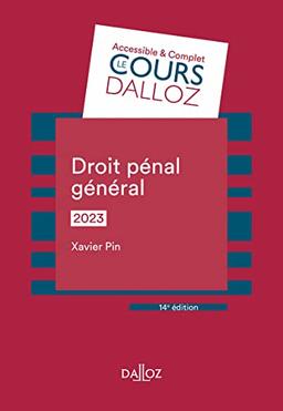 Droit pénal général : 2023