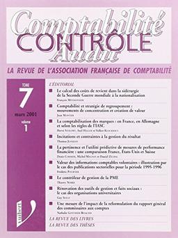 Comptabilite, controle, audit tome 7 volume 1 (Afc (Vuibert))