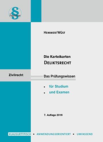 Deliktsrecht: Karten (Karteikarten - Zivilrecht)