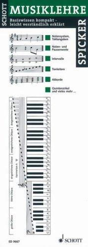 Musiklehre-Spicker: Basiswissen kompakt - leicht verständlich erklärt