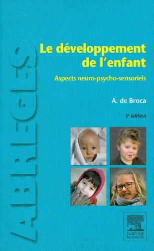 Le développement de l'enfant : aspects neuro-psycho-sensoriels