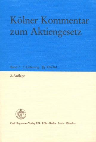 Kölner Kommentar zum Aktiengesetz (AktG): Pflichtfortsetzung