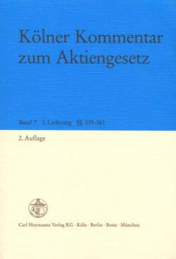 Kölner Kommentar zum Aktiengesetz (AktG): Pflichtfortsetzung