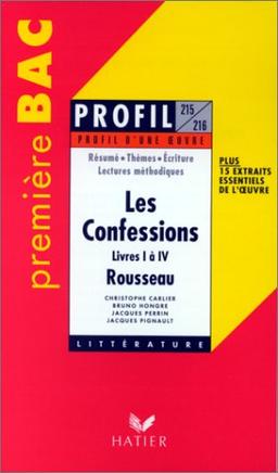 Profil d'Une Oeuvre: Rousseau: Confessions