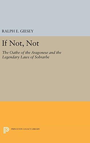 If Not, Not: The Oathe of the Aragonese and the Legendary Laws of Sobrarbe (Princeton Legacy Library)