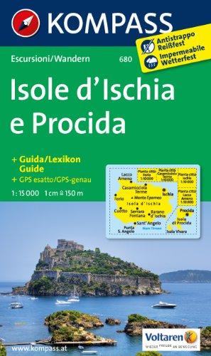 Isole d' Ischia e Procida: Wanderkarte mit Kurzführer. GPS-genau. Dt. /Ital. /Engl./Franz. 1:15000 (KOMPASS-Wanderkarten)