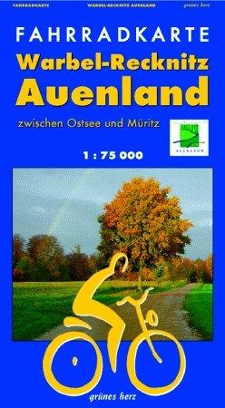 Fahrradkarte Warbel-Recknitz Auenland: Zwischen Ostsee und Müritz. Maßstab 1:75.000.