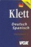 Diccionario General Deutsch-spanisch Klett-vox/ General Dictionary Dutch-spanish (Spes)