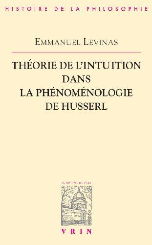 Théorie de l'intuition dans la phénoménologie de Husserl