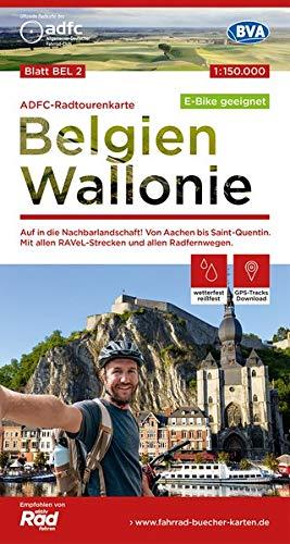 ADFC-Radtourenkarte BEL 2 Belgien Wallonie,1:150.000, reiß- und wetterfest, GPS-Tracks Download - E-Bike geeignet: Auf in die Nachbarlandschaft! Von ... Radfernwegen. (ADFC-Radtourenkarte 1:150000)