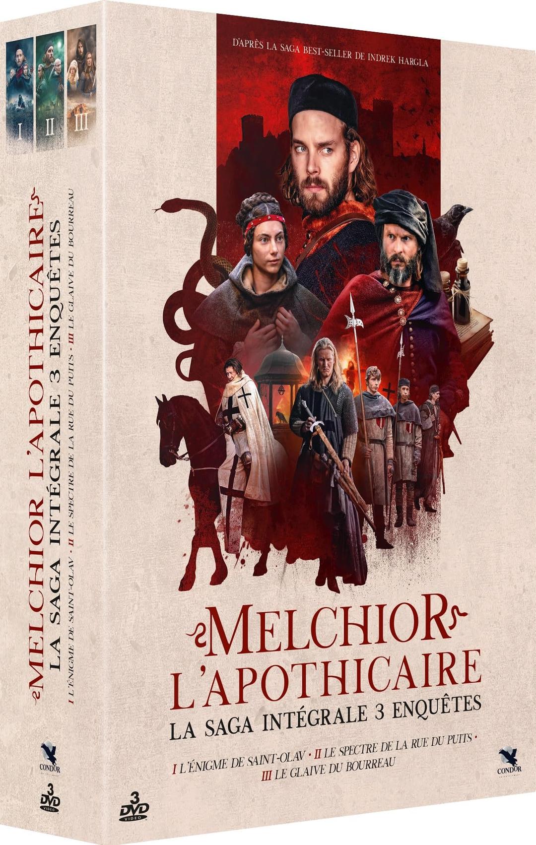 Melchior l'apothicaire : l'énigme de saint-olav + le spectre de la rue du puits + le glaive du bourreau [FR Import]