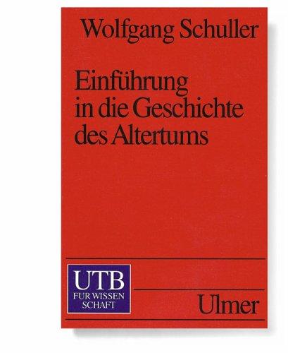 Einführung in die Geschichte des Altertums.