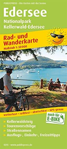 Edersee, Nationalpark Kellerwald-Edersee: Rad- und Wanderkarte mit Ausflugszielen, Einkehr- & Freizeittipps, wetterfest, reissfest, abwischbar, GPS-genau. 1:50000 (Rad- und Wanderkarte / RuWK)