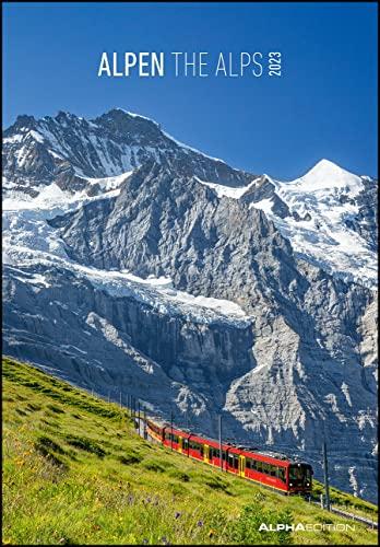 Alpen 2023 - Bild-Kalender 23,7x34 cm - The Alps - Wandkalender - mit Platz für Notizen - Alpha Edition