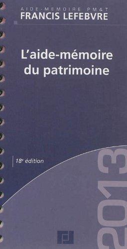 L'aide-mémoire du patrimoine