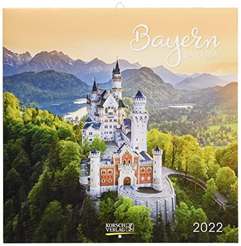 Bayern 2022: Broschürenkalender mit Ferienterminen. Format: 30 x 30 cm