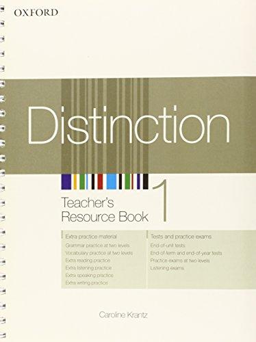 Distinction 1. Teacher's Resource Book