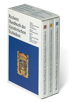 Reclams Handbuch der künstlerischen Techniken Bd. 1-3. Bd. 1: Farbmittel, Buchmalerei, Tafel- und Leinwandmalerei. Bd. 2: Wandmalerei, Mosaik. Bd. 3: Glas, Keramik und Porzellan, Möbel, Intarsie und Rahmen. Lackkunst, Leder.