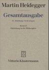 Gesamtausgabe. 4 Abteilungen: Gesamtausgabe, Ln, Bd.27, Einleitung in die Philosophie