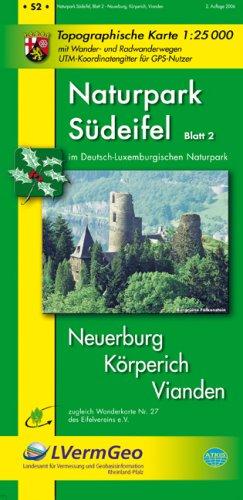 Naturpark Südeifel /Neuerburg, Körperich, Vianden (WR): Naturparkkarte 1:25000 mit Wander- und Radwanderwegen (Freizeitkarten Rheinland-Pfalz 1:15000 /1:25000)