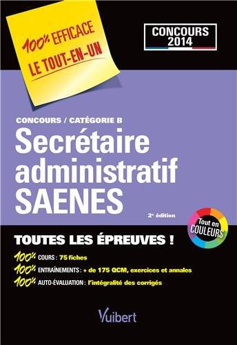 Secrétaire administratif SAENES : concours catégorie B