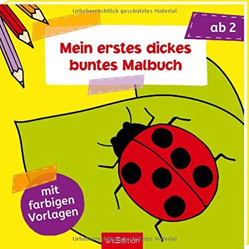 Mein erstes dickes buntes Malbuch ab 2 (Malbuch ab 2 Jahren)