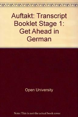 Transcript Booklet (Stage 1) (Auftakt S.)