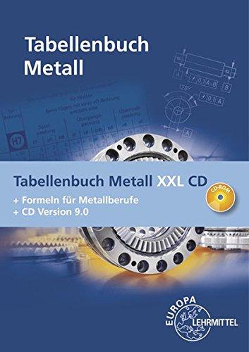 Tabellenbuch Metall XXL CD: Tabellenbuch, Formelsammlung und CD Tabellenbuch Metall 9.0