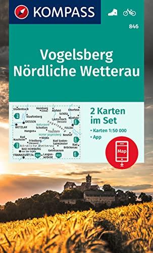 KOMPASS Wanderkarte 846 Vogelsberg, Nördliche Wetterau: 1:50000